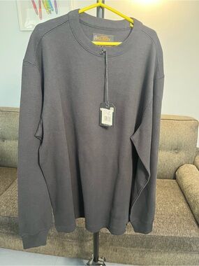 Filson Men’s Black Crewneck Thermal Pullover Sweater
